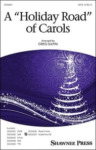 A Holiday Road of Carols SATB choral sheet music cover Thumbnail